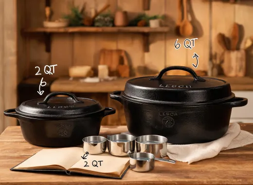 Dutch oven capacity comparison