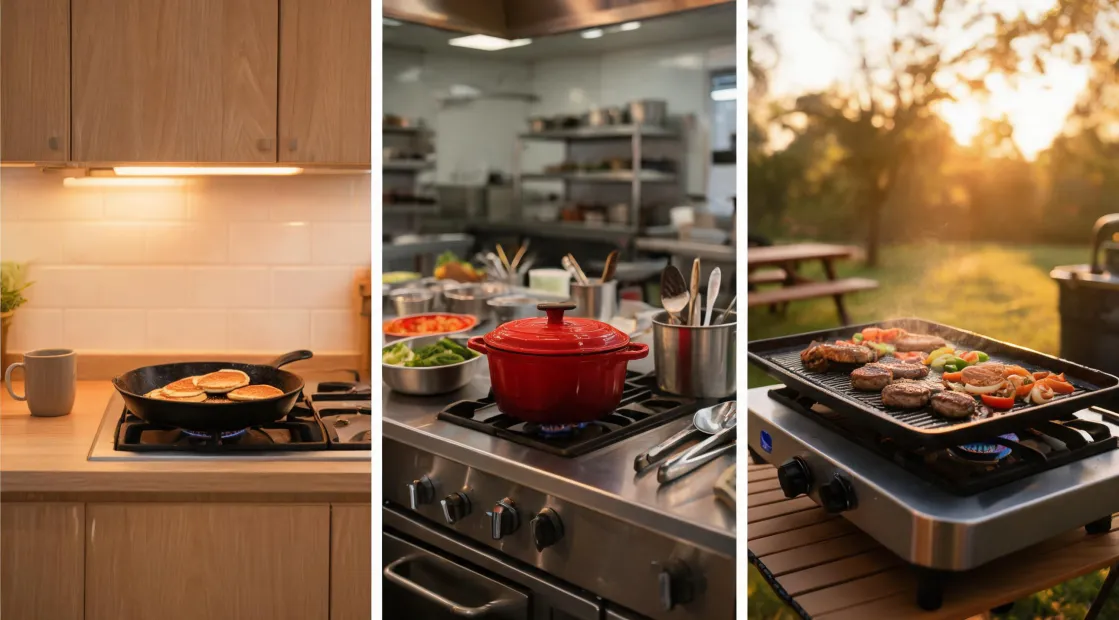 Lodge cookware use cases in different kitchens